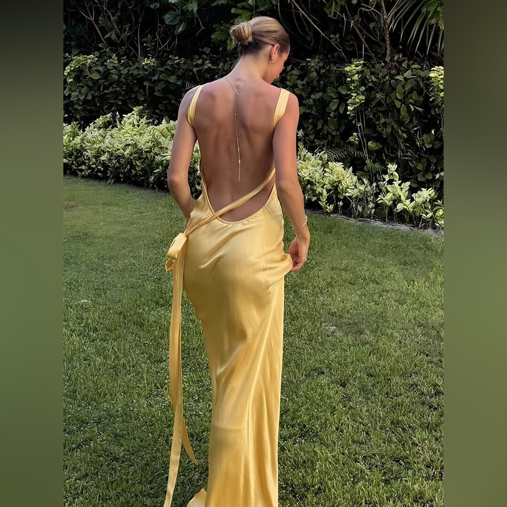275 Moonlight Satin Dress Asymmetrical One Shoulder Long Dress
